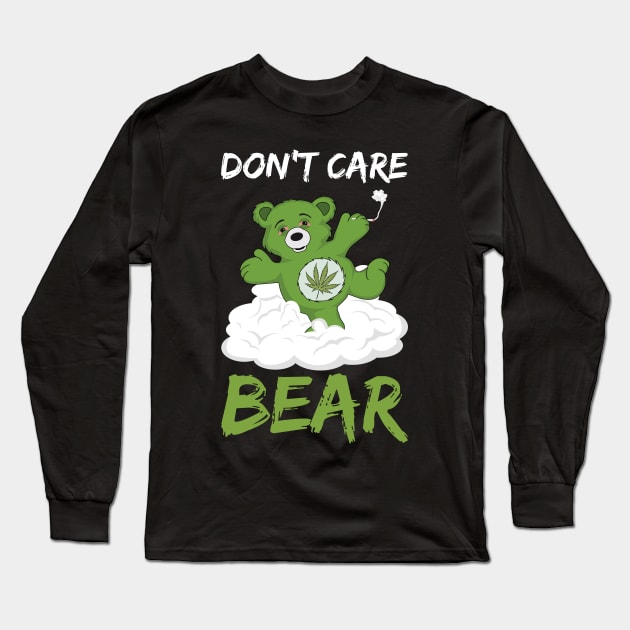 Weed Bear Long Sleeve T-Shirt by CrissWild